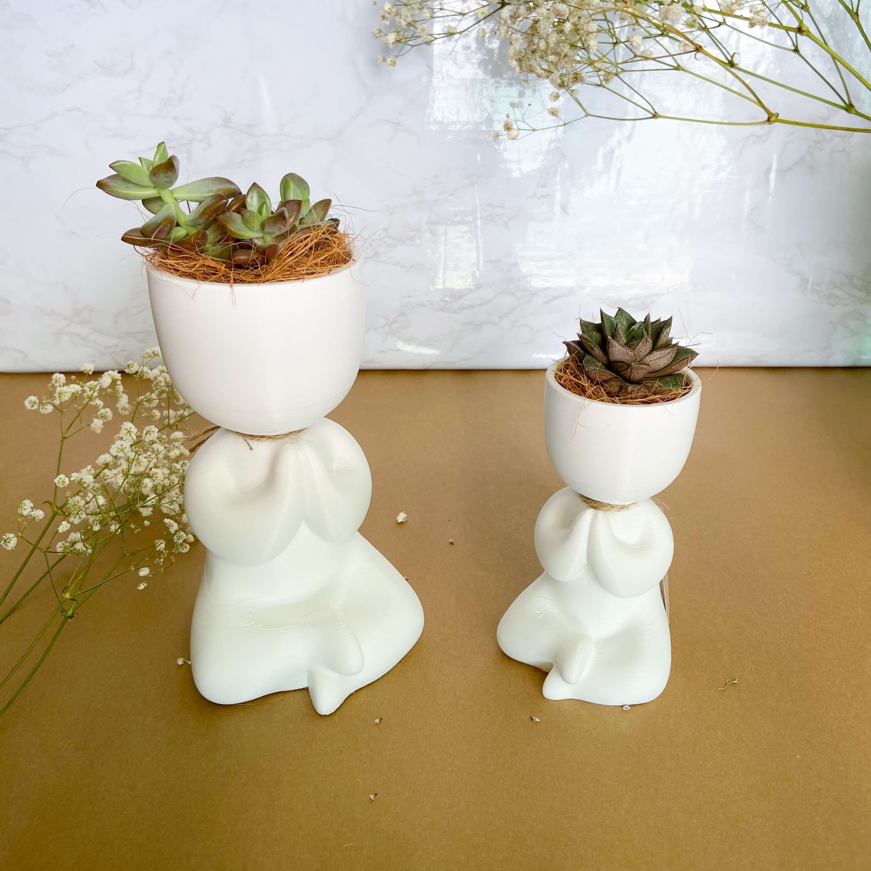 Buddha Vase Set