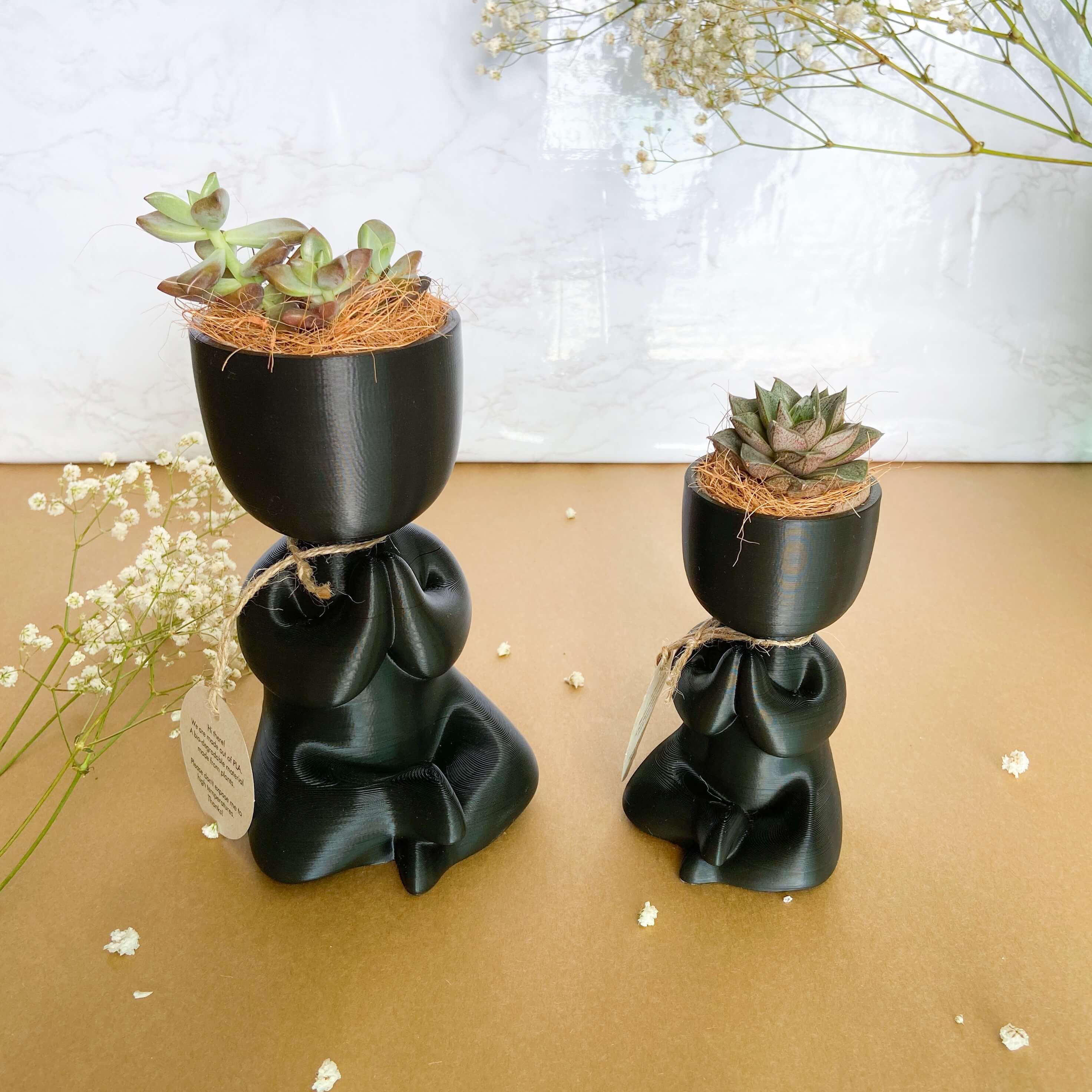 Buddha Vase Set